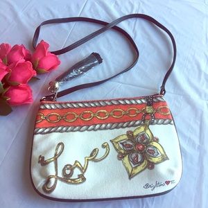 Brighton Love & Glitter Go Crossbody Bag NWOT